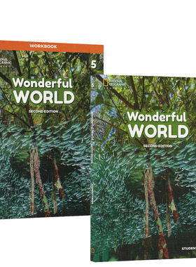 国家地理小学生新版英语教辅 Our Wonderful World 缤纷世界 我们的奇妙世界 5年级 学生书+练习册+送音频视