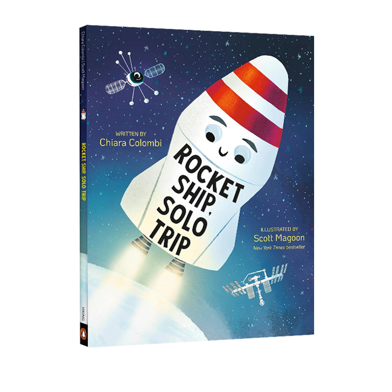 英文原版 Rocket Ship, Solo Trip 精装 火箭飞船,单人旅行 Chiara Colombi 儿童绘本故事书