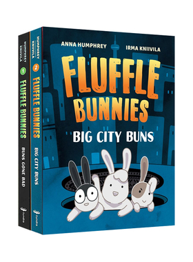 英文原版 Fluffle Bunnies 棉絮兔 2册合售 儿童章节桥梁故事书 安娜·汉弗莱 Anna Humphrey