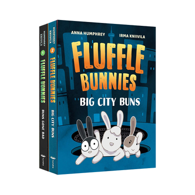 英文原版 Fluffle Bunnies 棉絮兔 2册合售 儿童章节桥梁故事书 安娜·汉弗莱 Anna Humphrey