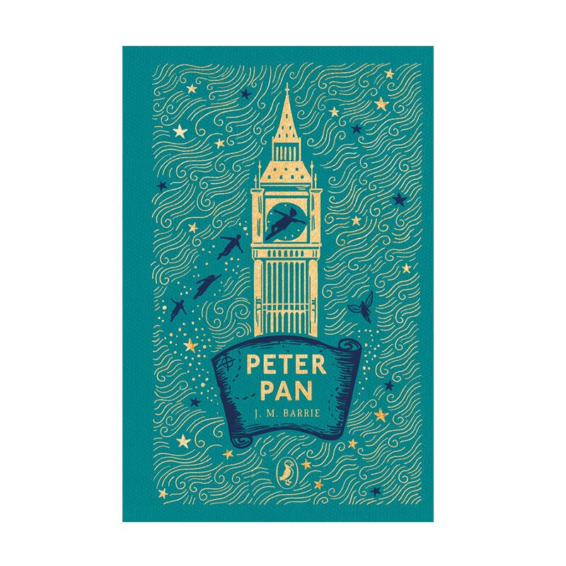 海雀布纹经典：彼得潘Peter Pan 烫金精装 高颜值礼品书 英文原版 Puffin Clothbound Classics