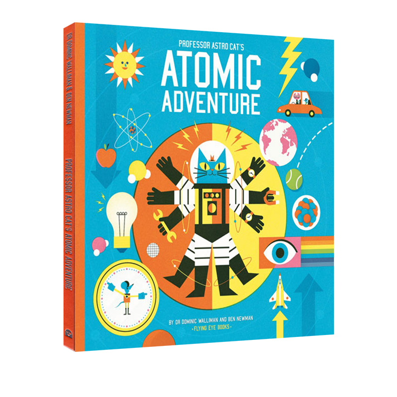 英文原版 太空猫 物理大爆炸 原子世界 Professor Astro Cat's Atomic Adventure 精装 儿童天文科普图画故事绘本