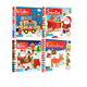 春节新年圣诞节 Campbell Busy Elves 节日套装 Busy系列 边玩边学 纸板机关操作书 英文原版 Santa 4册 亲子互动游戏书