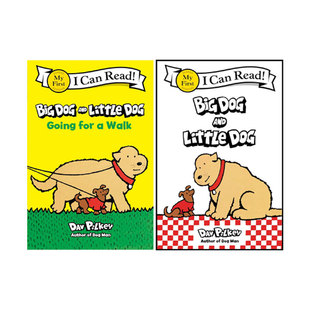 Little Dog Read 2冊合售 Can 英文原版 神探狗狗同作者 Pilkey Dav First Big and 入門級分級閱讀英語讀物