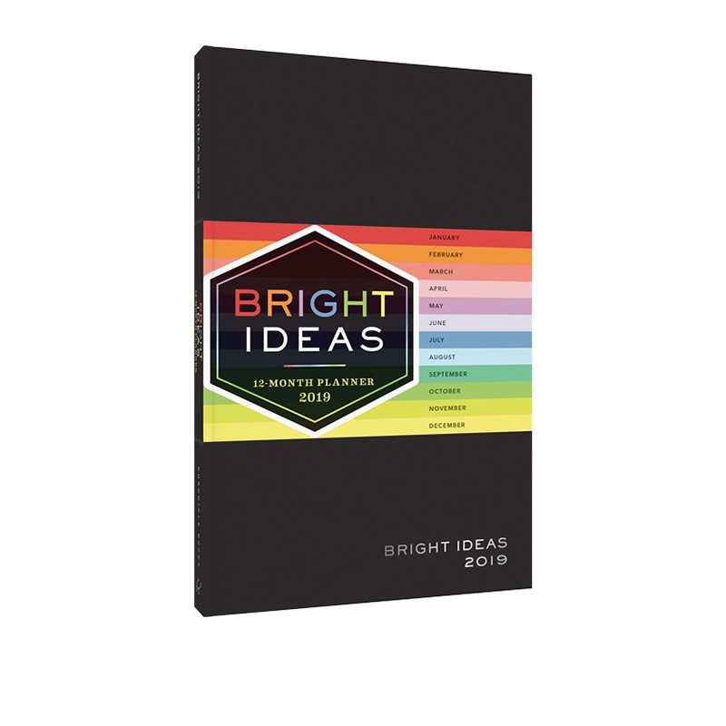 英文原版 Bright Ideas 12-Month Planner 12个月的计划 精装创意日历笔记本 Chronicle 新年礼品