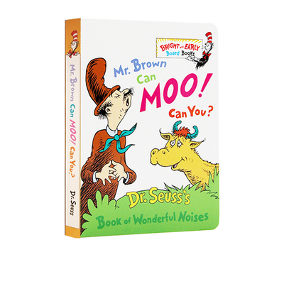英文原版 Mr Brown Can Moo Can You 布朗先生可以嚒嚒叫你行么 儿童启蒙英文纸板书 Dr Seuss 苏斯博士 亲子共读绘本