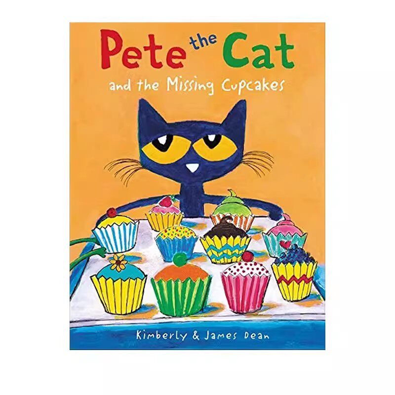 预售 英文原版 Pete the Cat and the Missing Cupcakes 皮特猫和消失的纸杯蛋糕 精装绘本 儿童启蒙图画故事书