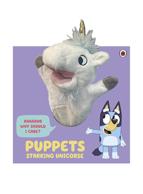 预售 小蓝狗布鲁伊 手偶书 Bluey: Puppets: Starring Unicorse 英文原版 儿童启蒙故事绘本