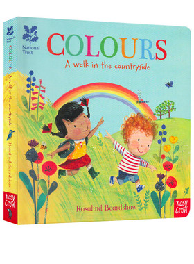 英文原版 National Trust Colours A walk in the countryside 纸板书 儿童季节认知主题 早教颜色启蒙绘本 Nosy Crow大嘴鸟