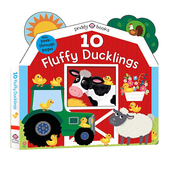 纸板书 Fluffy Tots 数字认知 Peep Ducklings Tiny 低幼亲子互动认知启蒙绘本 英文原版 Priddy Through Roger 动物