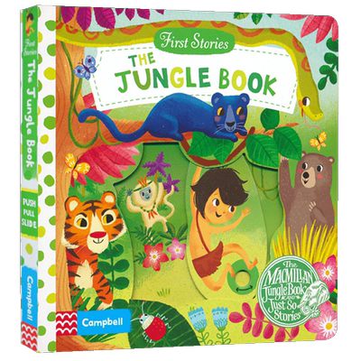First Stories BUSY系列 童话篇 纸板书 The Jungle Book 奇幻森林 机关曹组书 英文原版绘本 亲子互动故事 英语启蒙认知