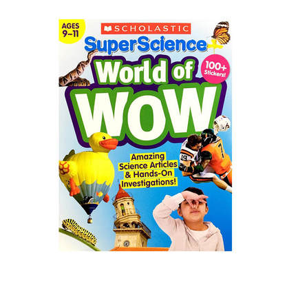 英文原版 SuperScience World of WOW (Grades 4-6) 学乐阅读小百科儿童认知科普读物 教育教辅书籍