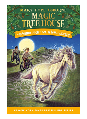英文原版 #39 Windy Night with Wild Horses 风夜野马 神奇树屋39 学生课外读物儿童桥梁章节书