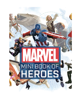 预售 英文原版 Marvel Comics: Mini Book of Heros 漫威漫画 英雄的艺术 收藏版迷你精装小书