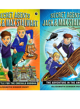 英文原版 Secret Agents Jack and Max Stalwart 秘密特工杰克和马克斯 探险章节书 2册 中小学课外阅读章节读物