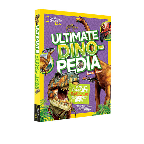 英文原版 美国国家地理 National Geographic Kids Ultimate Dinopedia Second Edition  精装收藏版 恐龙百科 STEAM科普读物