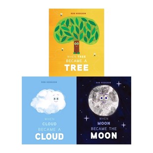 Became 英文原版 Moon 预售 the Rob 3册套装 儿童科普启蒙绘本 气象主题科普绘本 Hodgson When Cloud