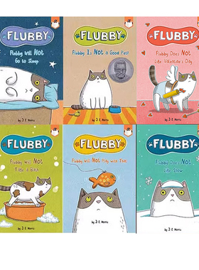 英文原版 企鹅桥梁小读本 大懒猫菲比 Penguin Workshop Bridge Books Flubby 6册 培养幼儿想象力幽默全彩插画 兰斯指数140L-260L