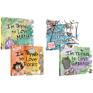 Math Trying 1平装 知识类读物 英文原版 3精装 Love STEM幽默绘本 Garbage Rocks 少儿科普绘本图画书 4册