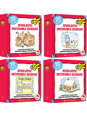 英文原版学乐点读版  Decodable Readers Box Set Level ABCD 自然拼读初级盒装 80册 Phonics儿童初级学习英语分级绘本读物0-3岁