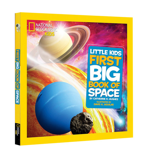英文原版 National Geographic 美国儿童国家地理科普书 Little Kids First Big Book of Space 太空 儿童百科 英语辅导训练