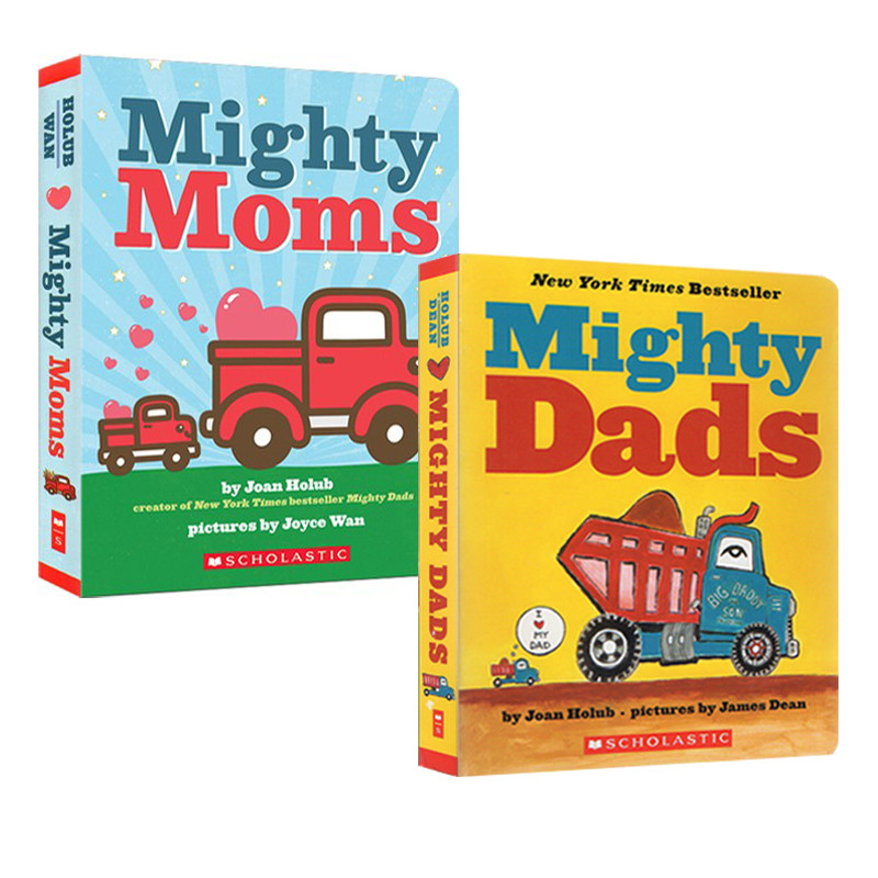 英文原版 mighty moms/dads 强大的妈妈们/爸爸们 纸板书 交通工具