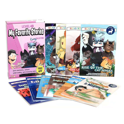 英文原版 Level4 B My Favorite Stories 10册 多元文化 儿童分级读物故事绘本 Read With You 陪你读书 随书附带读物配套APP
