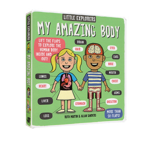 Body 人体图解科普百科知识小学生STEM课外读物 我神奇 Explorers Little 小小探险家 身体 纸板翻翻书 英文原版 Amazing 绘本