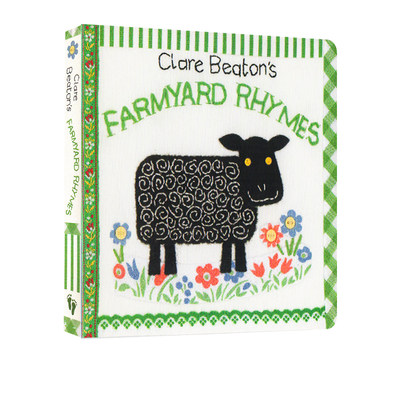 英文原版 Clare Beaton's Farmyard Rhymes 农场动物儿歌 纸板书 纸板书 经典儿歌童谣 磨耳 幼儿英文启蒙早教 Barefoot