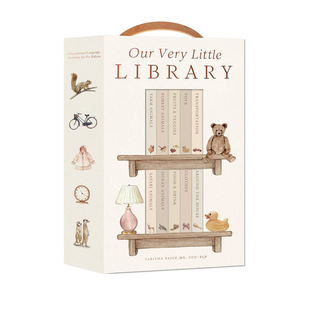 预售 婴儿基础语言词汇套件 纸板书 Very 套装 英文原版 Library 图书馆 Board Book Little 我们小小 Our