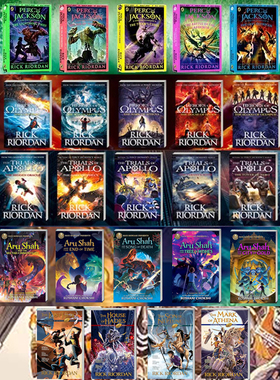Percy Jackson波西杰克逊与神火之盗 第一二三五季 魔兽之海/阿波罗的审判/奥林匹斯英雄/埃及守护神/Rick Riorda英文原版科幻小说