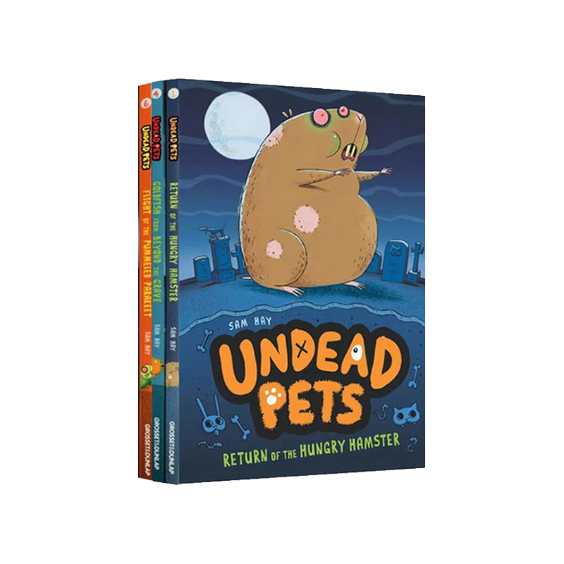 英文原版 Undead Pets系列 不死宠物 3册合售 儿童章节小说书 课外读物提高阅读能力