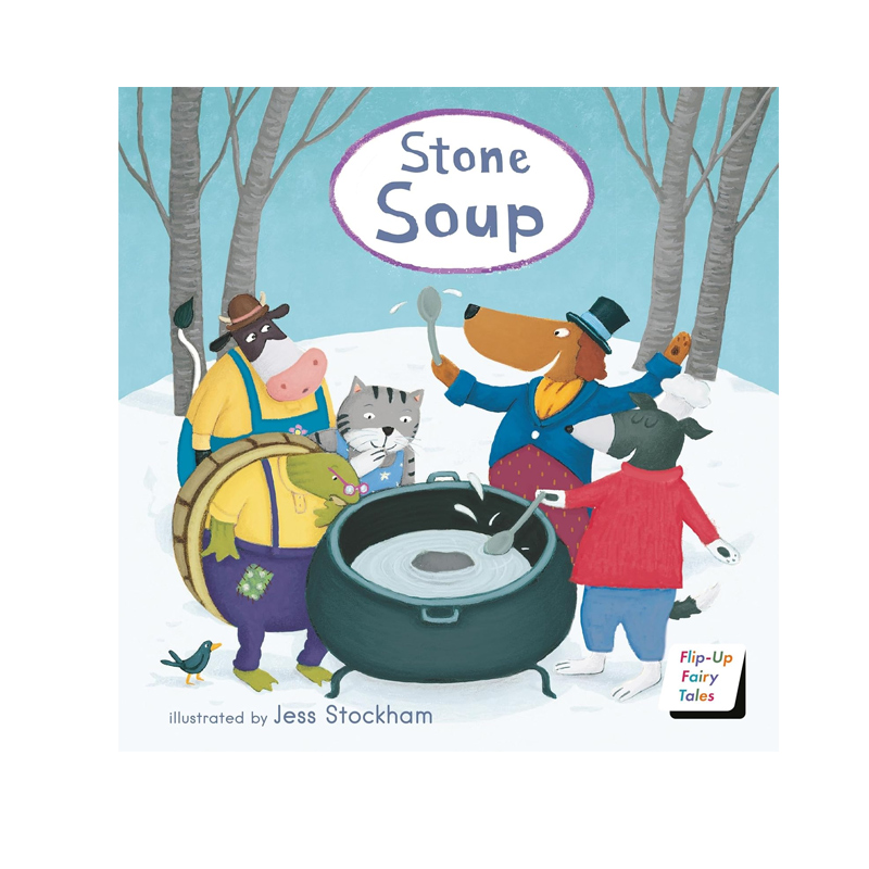 英文原版 Child's play 经典童话操作书 Stone Soup 石头汤 童话故事翻翻书 传统故事绘本