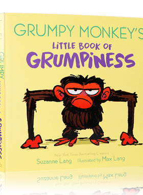 预售 英文原版 Grumpy Monkey's Little Book of Grumpiness 暴躁猴的暴躁小书 幼儿英语启蒙绘本纸板书 宝宝睡前故事书图画书