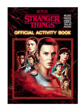 预售 怪奇物语官方活动书 英文原版 Stranger Things Official Activity Book 怪奇物语周边