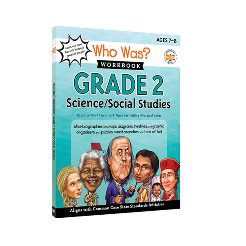 英文原版 Who Was? Workbook  Science/Social Studies   小学2年级教育辅导读物