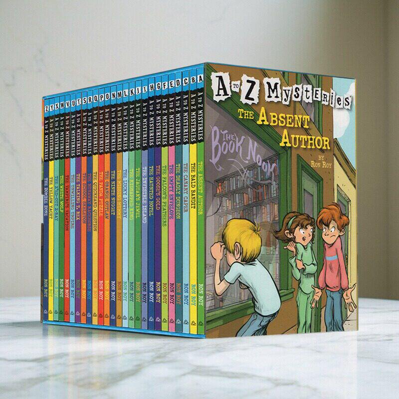 atoz神秘案件 字母版全套26册盒装 A to Z Mysteries 神秘事件英文原版 小学初级章节书 神秘案件英文版 儿童侦探小说 Ron Roy