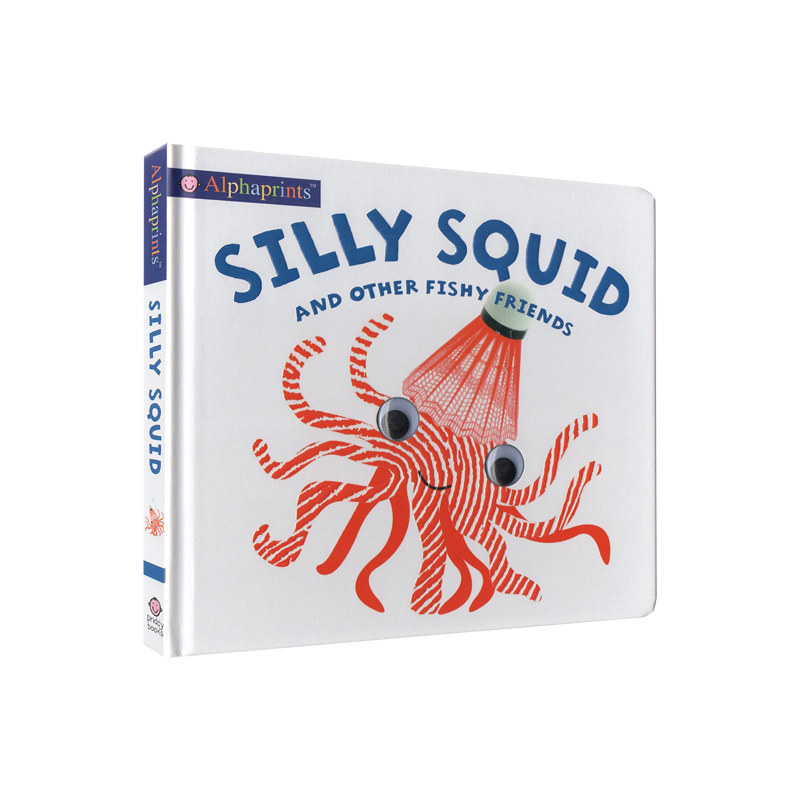 英文原版 alphaprints: silly squid and other fishy friends 手指印