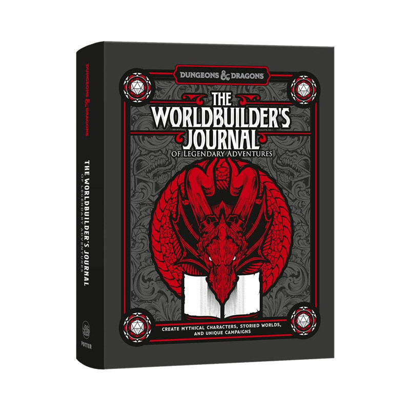 预售 龙与地下城 世界建造者的传奇冒险日志 英文原版 The Worldbuilder'S Journal,  含365个写作与设定提示