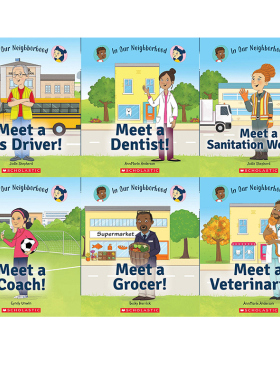 英文原版 In Our Neighborhood 在我们的邻里之间 启蒙系列 6册合售STEM教育绘本 亲子共读桥梁书 Scholastic 3-8岁