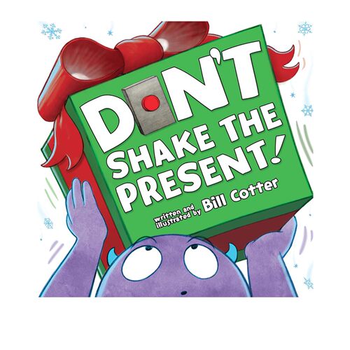 英文原版 Don't Shake the Present! 纸板 不要摇这个礼物 童游戏互动绘本 纸板书 Bill Cotter