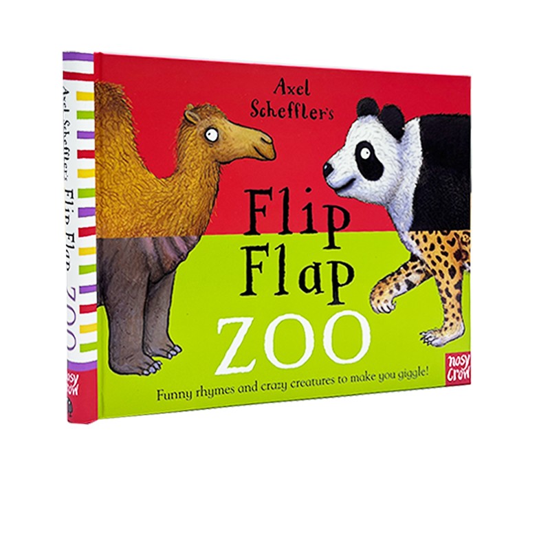 英文原版 Axel Scheffler's Flip Flap Zoo纸板翻翻书波西和皮普同作者低幼韵律启蒙 Axel Scheffler趣味