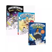 The Titanic Moon 含1册精装 泰坦尼克号 儿童侦探冒险故事章节书小说 Book Tombs Escape This 英文原版 Egypt Race 3册