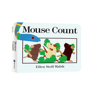 Count 老鼠数数 吴敏兰书单推荐 英文原版 少儿儿童启蒙绘本 Mouse 绘本123 纸板书 绘本