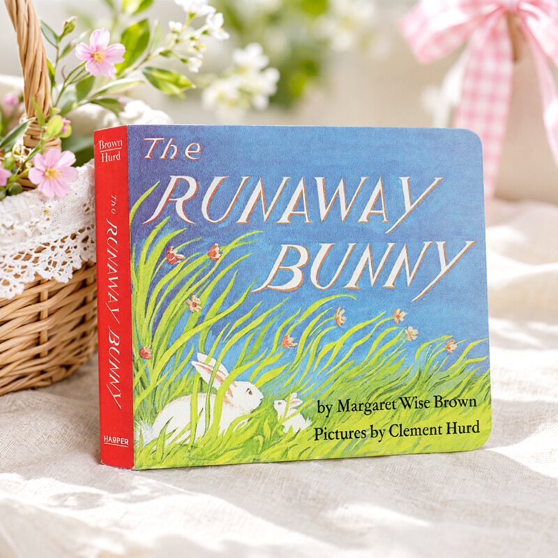 英文原版 逃家小兔 The Runaway Bunny 廖彩杏书单绘本 吴敏兰同场加映 儿童学习英文纸板书 Margaret Wise brown 晚安月亮同作者