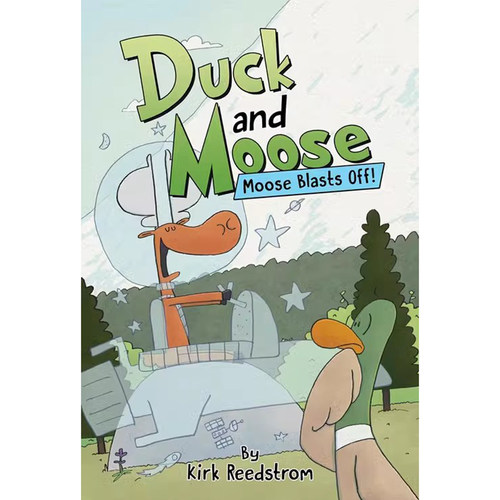 【自营】英文原版 Duck and Moose: Moose Blasts Off! 精装 漫画绘本图画书 友谊主题 幽默故事书 24年新品