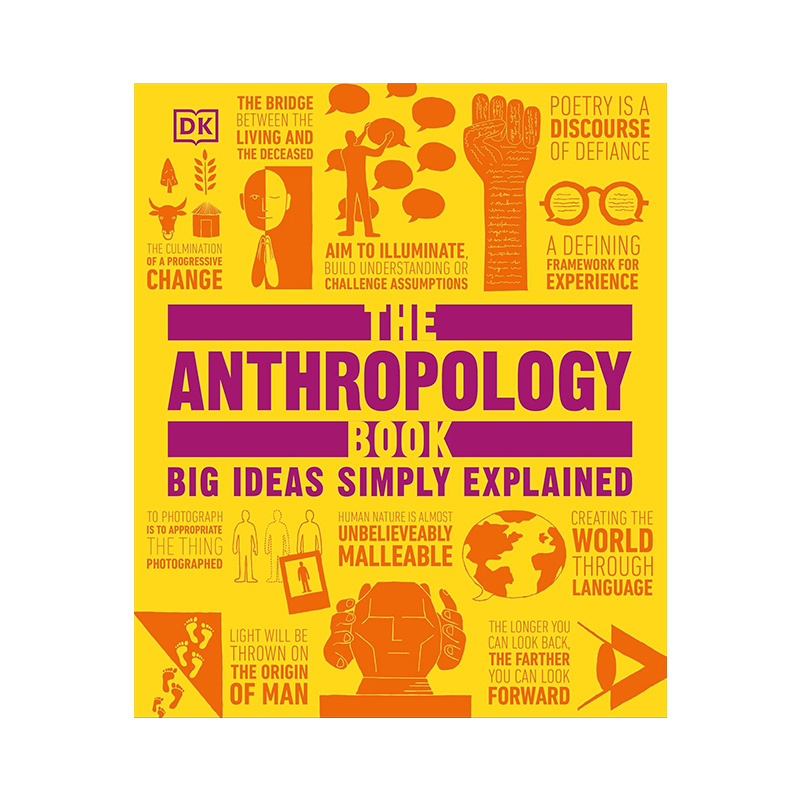 预售 英文原版DK人类的思想百科丛书 The Anthropology Book Big Ideas Simply Explained人类学百科图解 全彩铜版纸精装 25年新品