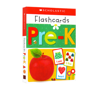 英文原版 Flashcards: Get Ready for Pre-K 学乐低幼启蒙早教 字母学习字卡 Scholastic Early Learners