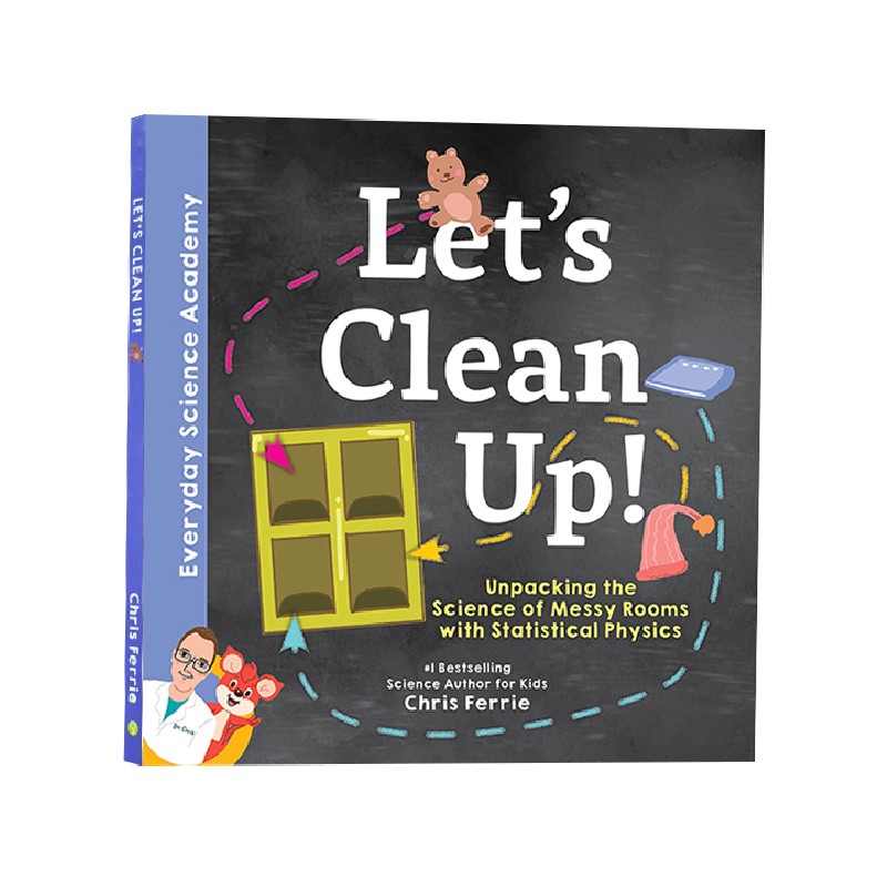 每日科学院 Everyday Science Academy 英文原版 Let's Clean Up! STEM体系科普绘本 统计物理学 探索无序状态和概率的奥秘
