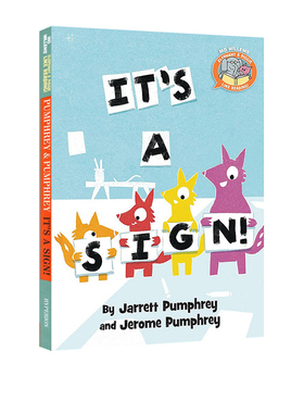 英文原版 It's a Sign 这是一个标志 Jarrett Pumphrey 精装 小猪小象系列 儿童趣味插画睡前故事